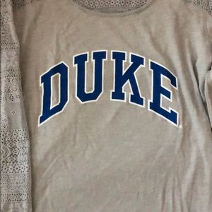 Gray DUKE long sleeve tee, small